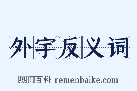 外宇反义词是什么意思的图片